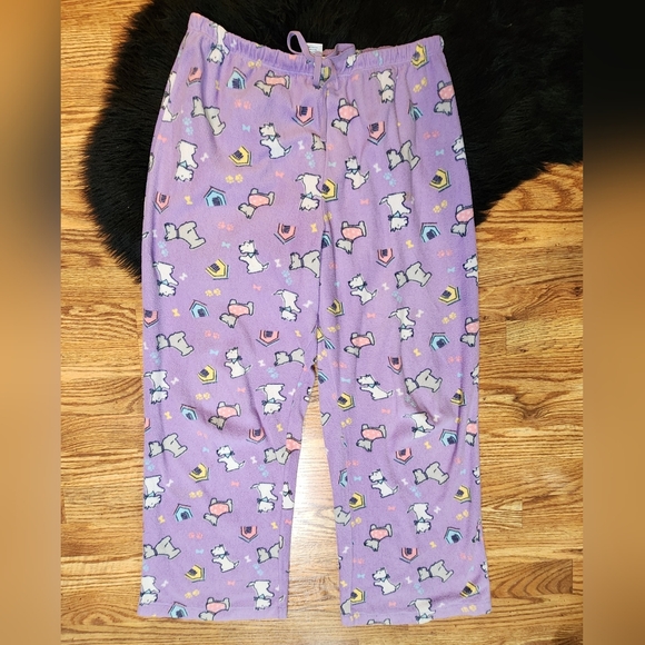 Croft and Barrow Purple Pajamas with Dogs Women's Size L - Picture 1 of 5